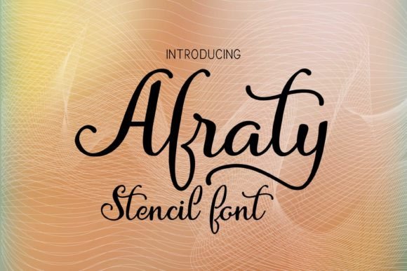 Afraty Stencil: A Creative Font for Modern Branding