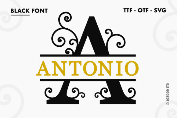 Antonio Split Monogram: A Designer's Take on This Creative Font