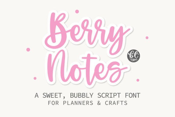 Berrynotes: The Handwritten Font That Feels Like a Cozy Weekend