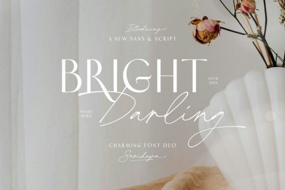 Bright Darling Duo: A Font Pairing for Modern Elegance