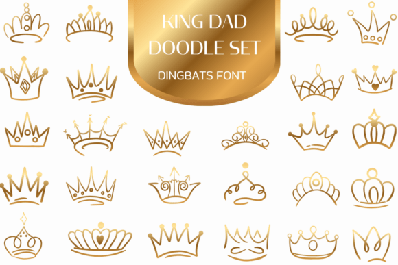 Crown Your Designs: The King Dad Doodle Set for Royal Projects