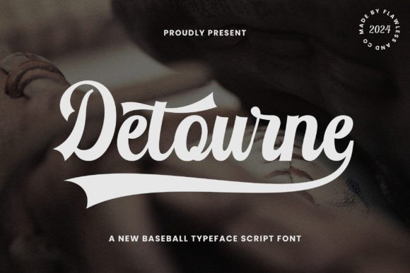 Detourne: The Vintage Baseball Script for Modern Branding