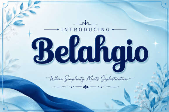 Discover Belahgio: A Spirited Blend of Retro Charm and Modern Script