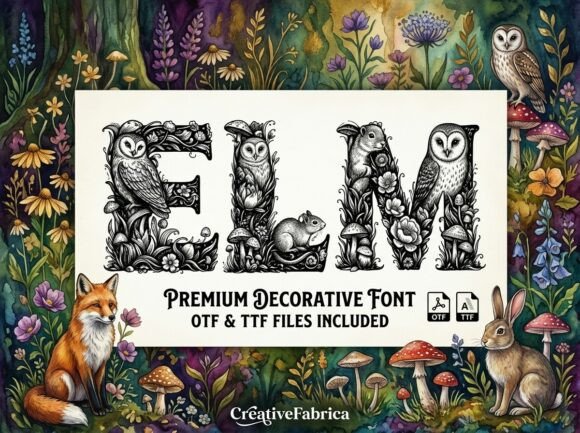 Elm: Weaving Woodland Magic into Your Typography