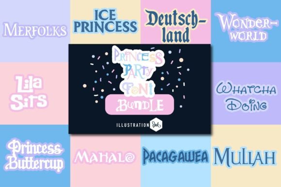 Enchanting Your Designs with the Princess Party Font Bundle