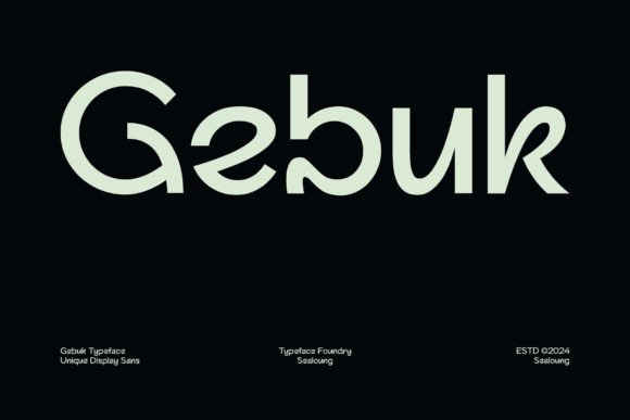Gebuk: The Bold Display Font That Makes You Look Twice