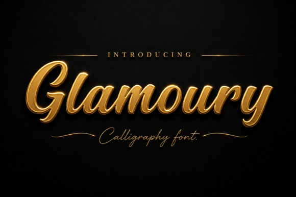 Glamoury: The Calligraphy Font That Redefines Luxury