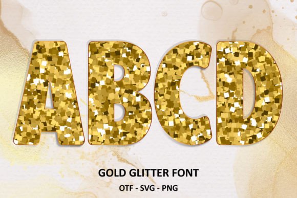 Gold Glitter: A Typeface with a Touch of Class