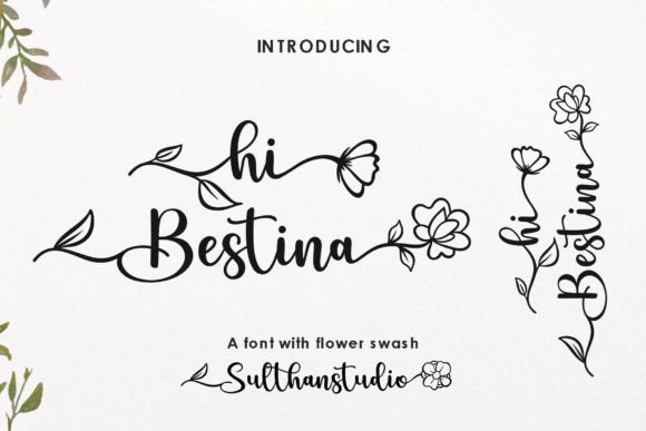 Hi Bestina: A Handwritten Font with Organic Charm