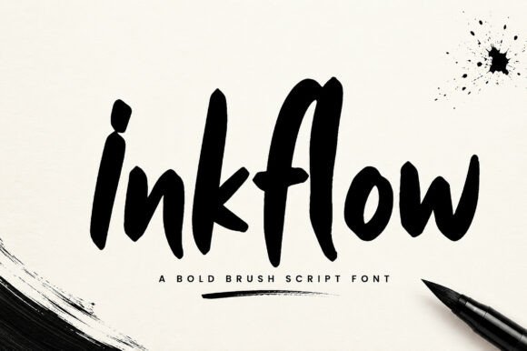 Inkflow: The Brush Script Font for Authentic Branding