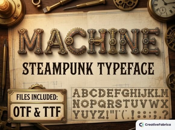 Machine: The Ultimate Steampunk Typeface