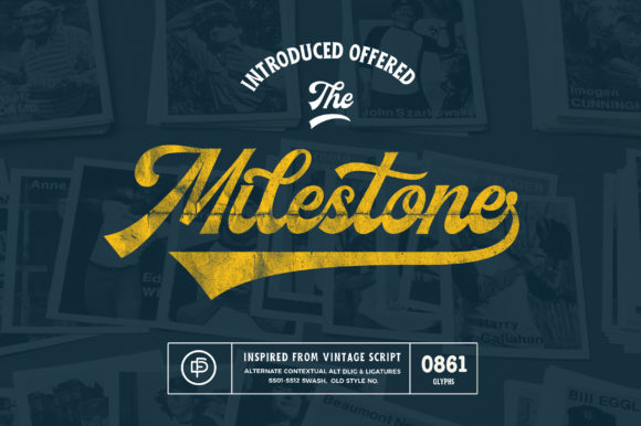 Milestone: The Vintage Baseball Font for Timeless Branding