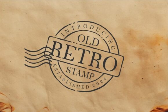 Old Retro Stamp: A Vintage Typeface with Authentic Character