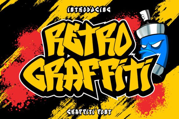 Retro Graffiti: The Bold Display Font for Urban Creatives