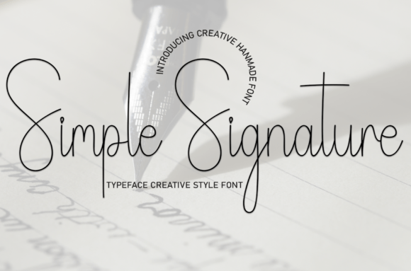 Simple Signature: A Sweet and Friendly Handwritten Font