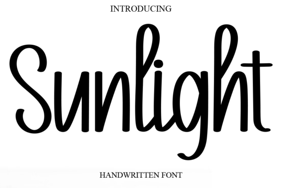 Sunlight: A Handwritten Font That Brings Joyful Elegance