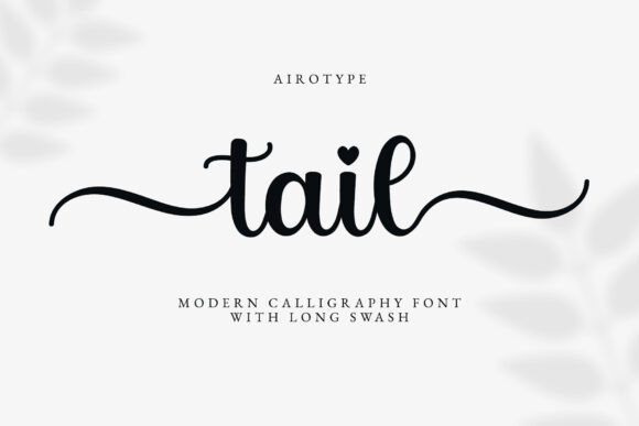 Tail: A Script Font Blending Modern Elegance with Playful Charm