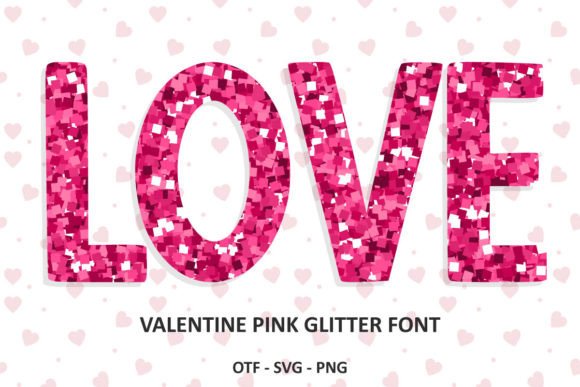Valentine Pink Glitter: Adding Magic to Your Designs